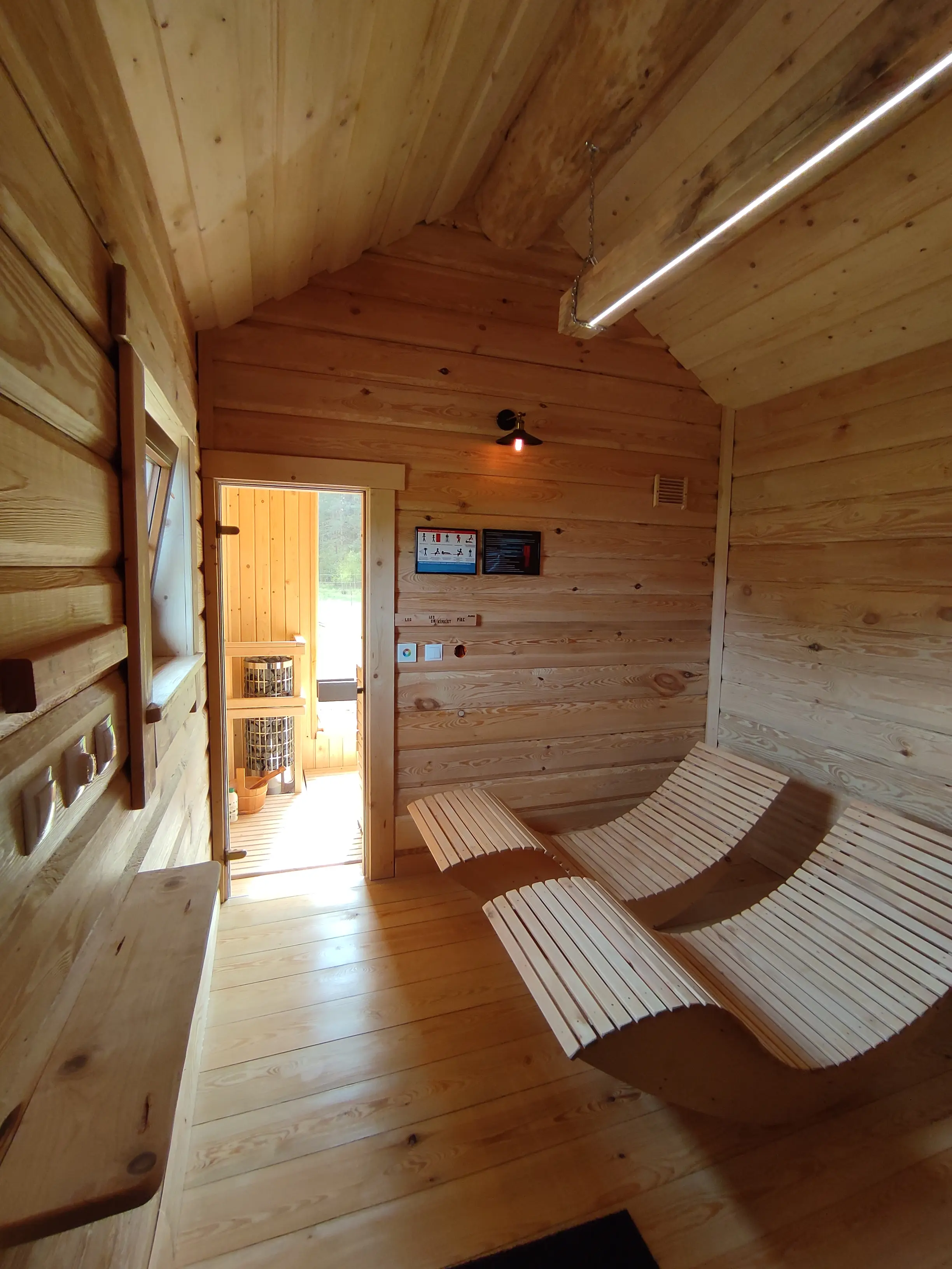 Sauna fińska - Udogodnienia